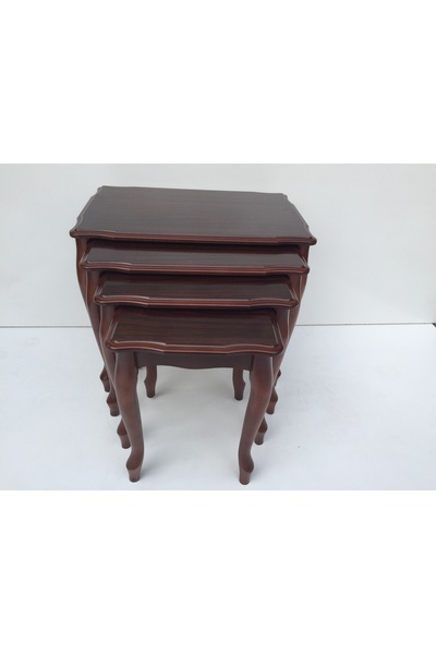 Ankara Mobilya Zigon ILGZ 13227 ASLAN klasik Model Kayın ayak Parlak CEVİZ Lake Renk El Yapım