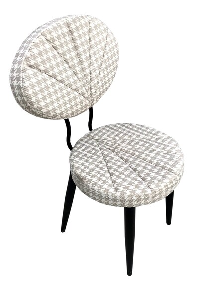 Ankara Mobilya Sandalye 12637 MİDYE YONCA Metal Nikelaj Ayak 1Ad Ortopedik Ka...