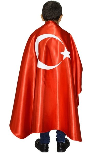 Kostüm Sarayı Children's Turkish Flag Cloak
