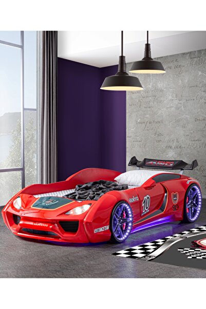 Setay Vento Cooper Rüzgarlıklı Full Ledli Arabalı Yatak, Kırmızı