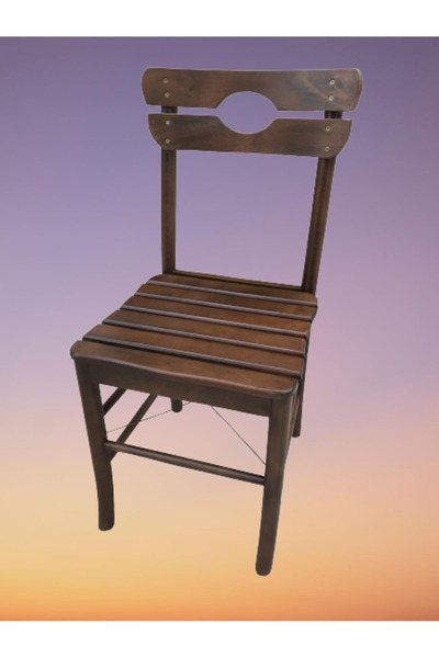 BENGİ TİCARET Sandalye 17915 KÖY tip Model Kayın RETRO Ayak Kafes sırt Ceviz ...