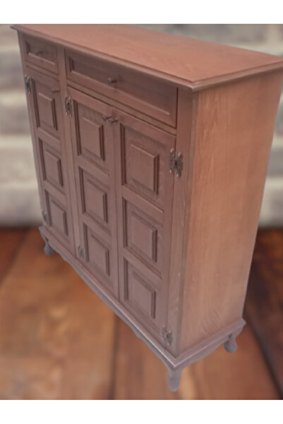 BENGİ TİCARET Ayakkabılık 12227 Kareli Balon Klasik Model Kayın Aslan Ayak Pa...