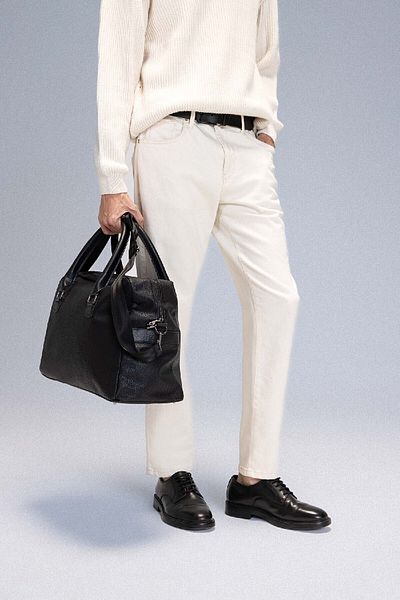 DeFacto Men's Faux Leather Sports and Travel Bag E0653Axns