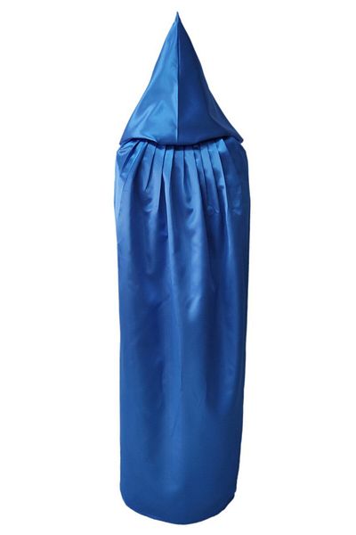 Kostüm Sarayı Pelerina cu glugă de culoare albastră