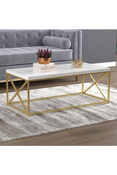 BENGİ TİCARET Orta Sehpa 19323 Ogem çapraz Model Metal Transmisyon çelik Gold...