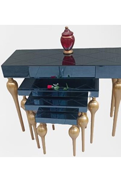 Ankara Mobilya Dresuar-Zigon 12617 Takım TOMBUL Model Kayın Ayak füme cam KAP...