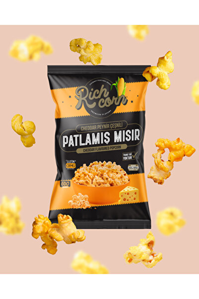 Rich Corn Cheddar Peynir Çeşnili Patlamış Mısır Popcorn 65 GR