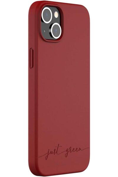 Force Just green eco-designed case for iphone 14 Plus, Natural red