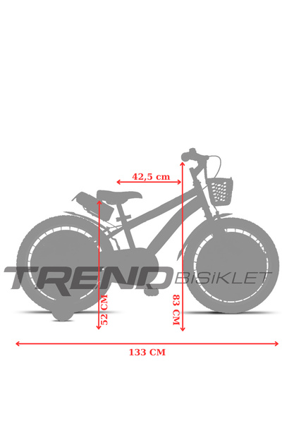 TRENDBIKE Vento 20 Jant 6-9 Yaş Erkek Çocuk Bisikleti Siyah-turuncu Mavi