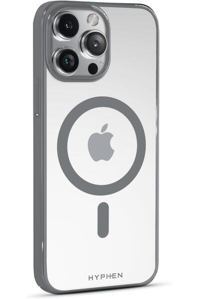 HYPHEN حافظة إطار NOCT متوافقة مع MagSafe iPhone 15 Pro Max 6.7" - رمادي تيتا...