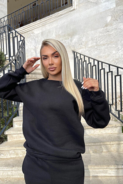 YAKAMEL Υψηλής ποιότητας βαμβακερό γυναικείο σετ φόρμας - Λαιμόκοψη ποδηλάτου