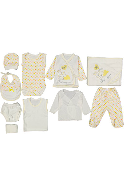 Baby Bakkal 11 قطعة أرنب مطرزة هدية مولود جديد إصدار المستشفى