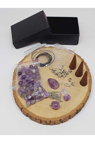 Yasamtohumu Аметистовий камінь Сувенір - Набір з натурального каменю в коробц...