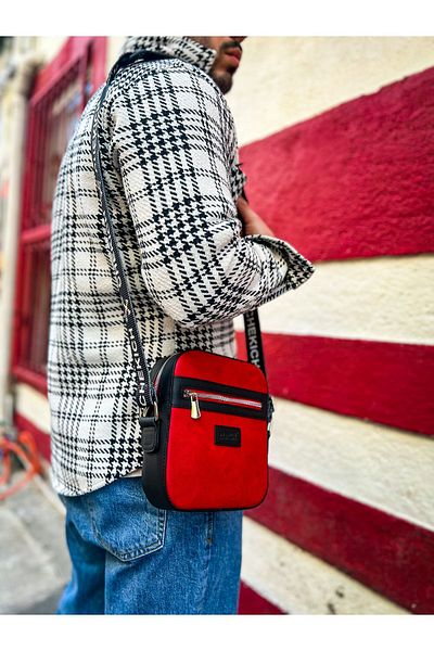 Chekich CH102 Stealht Square Men's Bag BLACK - RED