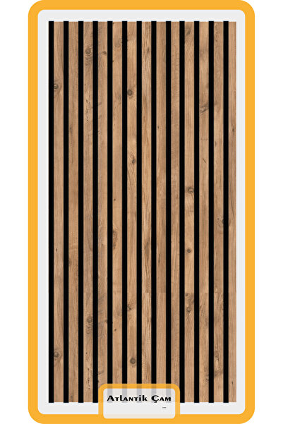 ZETA WOOD 120 CM 12 ADET KENDİNDEN YAPIŞKANLI AHŞAP ÇITA - ATLANTİK ÇAM