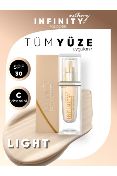 Melberry Infinity Fondöten Light Büyük Boy 40 ml Foundation