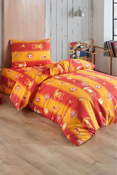 Çeyiz Diyarı Dres Sa deznom Žuto Crveno Jednokrevetno Set posteljine