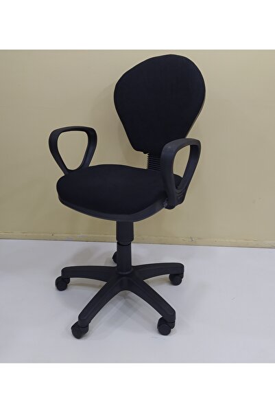Ankara Mobilya Çalışma Koltuk 12756 Amortisör Model SİYAH Ort Oturum Sağlam k...
