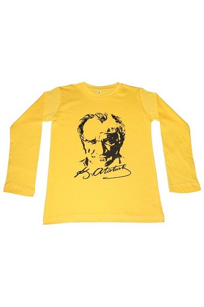 Kostüm Sarayı Tricou cu mânecă lungă cu imprimeu Atatürk
