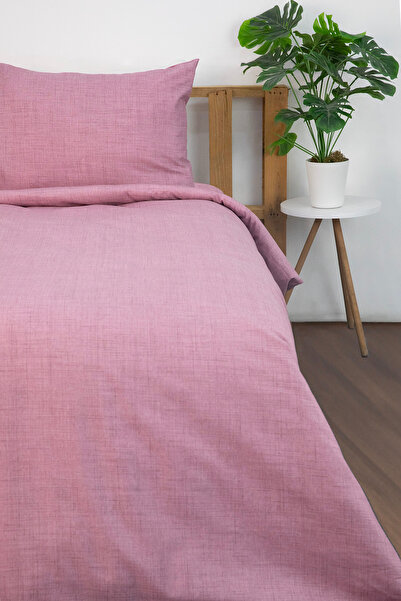 FAVORA Vega Cotton Ranforce Σετ Παπλωματοθήκη Μονή με Ελαστικά Σεντόνια - Μωβ