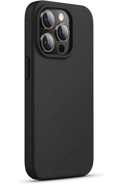 HYPHEN جراب سيليكون TINT لهاتف iPhone 15 Pro Max مقاس 6.7 بوصة - أسود