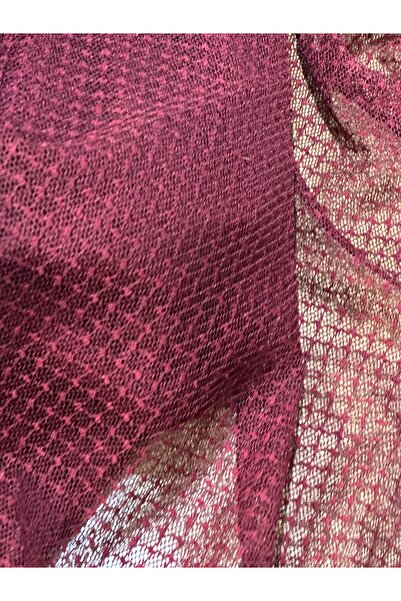 Gönülden Tasarım 170X100 см бордовий тюлевий шматок тканини