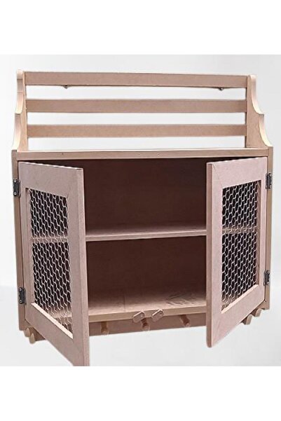 BENGİ TİCARET Hobi Adn 90210 Telli Dolap Terek Ahşap MDF HAM Kutuda Sevk El Y...