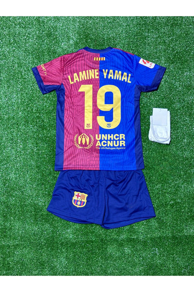Alaturka Mix 2024/25 Lamine Yamal iç Saha Çocuk Futbol Forması 3'lü Seti Spor...