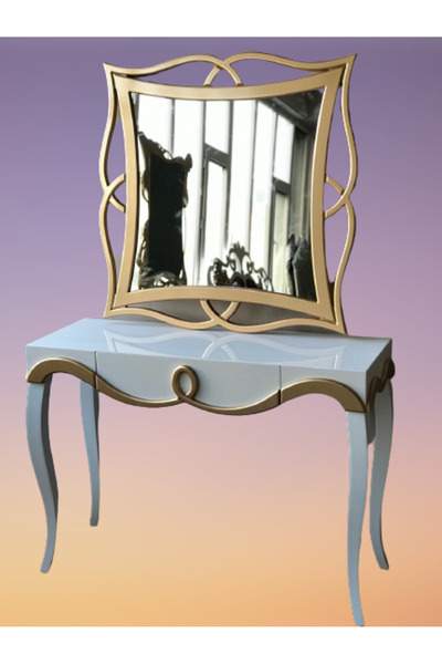 BENGİ TİCARET Dresuar 18183 avngart AYAK model Kayın MDF Çekm tabla Parlak GO...