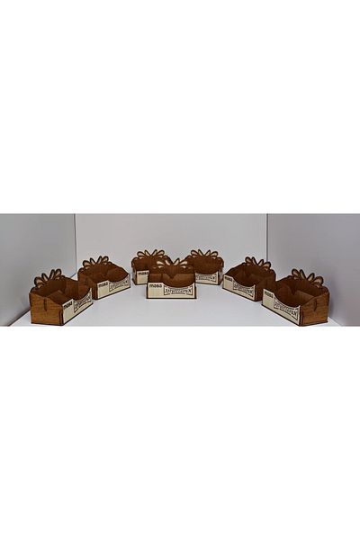 Fattal Ahşap Stylish Wooden Serving Box – Modern Design for Restaurant, Cafe and Home Use