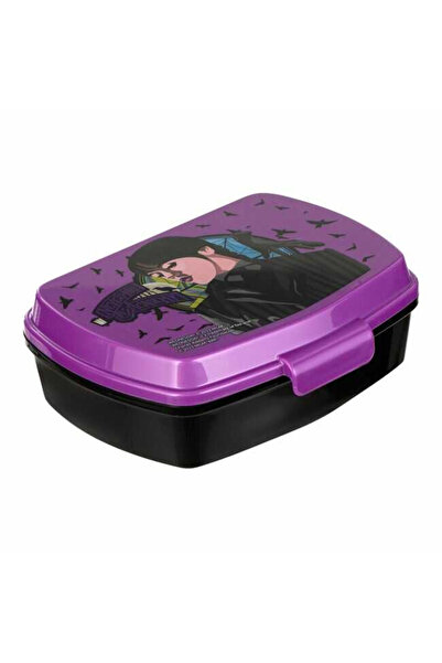 Floopy Caserola plastic, mancare copii, Wednesday, Mov Neagra, pentru fete, 6...