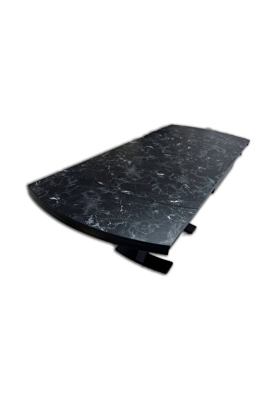 BENGİ TİCARET Masa 18109 X AYAK Model Metal Nikelaj Dikdörtgen Yan Açılı Siya...