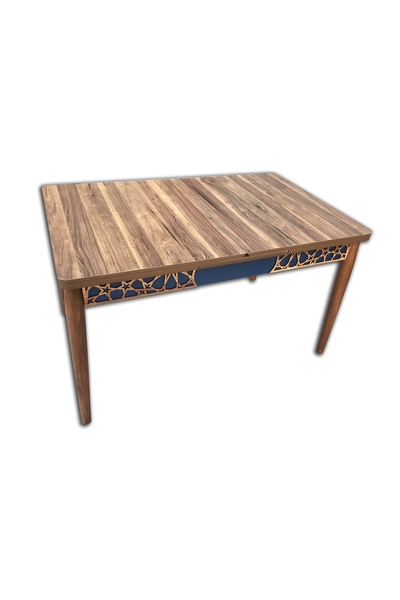 Ankara Mobilya Masa 12501 KÜTÜK Desen MOTİF Klasik Orta Açılır Ahşap Kayın RE...