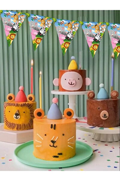 turkuaz parti راية سفاري - عيد ميلاد، نمط غاسل، حيوانات مرخصة