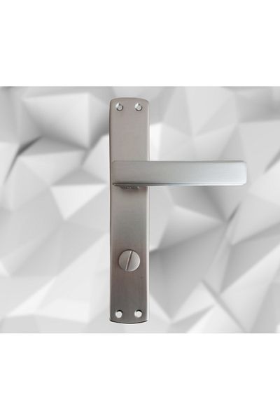 almital mobilya aksesuarları furniture accessories Lusso Inox Mirrored Door Handle Wc Door Handle