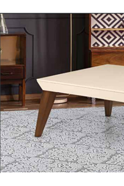 BENGİ TİCARET Orta Sehpa 11773 OSM Piramit Model Krem Ceviz Kayın RETRO ayak ...