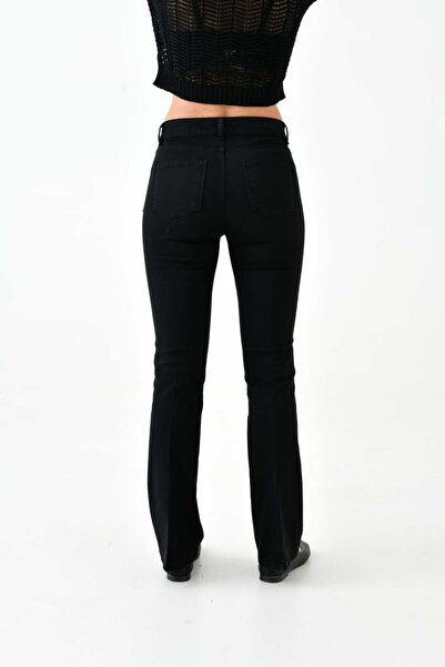 ALDAGİY YARI İSPANYOL PAÇA GABARDİN KUMAŞ KADIN PANTOLON