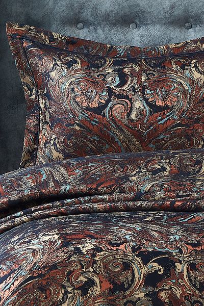 Nazik Home Cuvertură de pat dublă cu model retro de culoare cărămidă