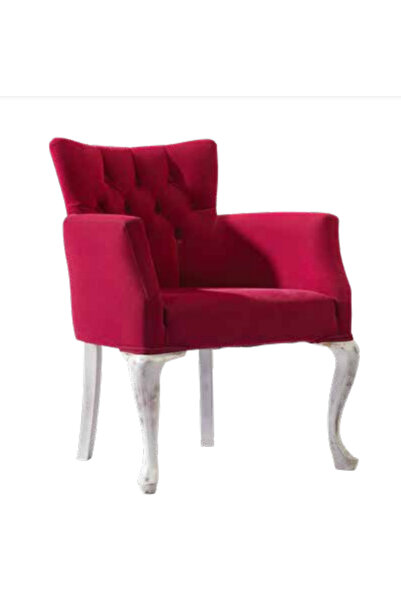 BENGİ TİCARET Sandalye 198761 Zus2263 Berjer Kapiton Avangart Kayın Retro Ayak Baby Face Kumaş