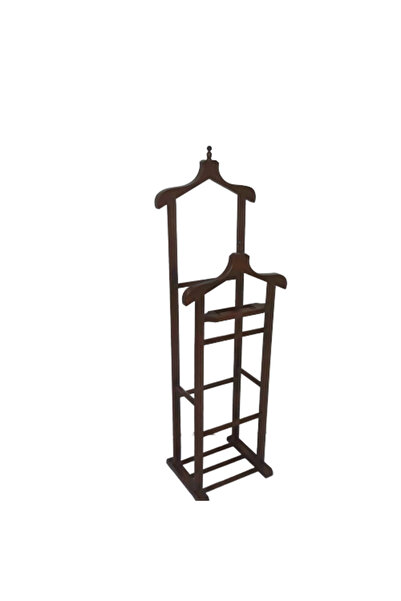 BENGİ TİCARET Dilsiz Uşak 13929 Çift Tepe Model Parlak Ceviz Natüre Renk Askı...