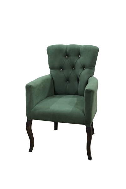 BENGİ TİCARET Berjer LÜKENS 14592 ASLAN Ayak Model Parlak YEŞİL Baby Face Kumaş Kapiton Ort Otr