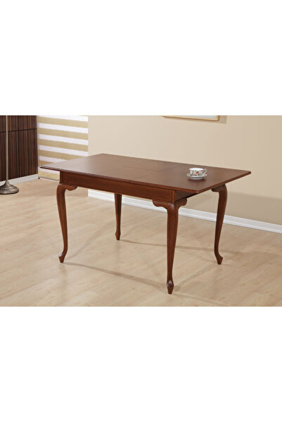 BENGİ TİCARET Masa 13733 ASLAN ayak model Kayın Klasik Parlak ceviz açıl Kayın Kaplama Tabla