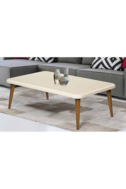 BENGİ TİCARET Orta sehpa 17591 OSM CLASS Model Parlak Ceviz Krem Kayın aslan ...