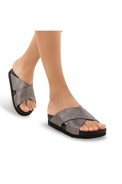 Muya Γυναικείες παντόφλες Smoked Colorful Milas Anatomical Sole