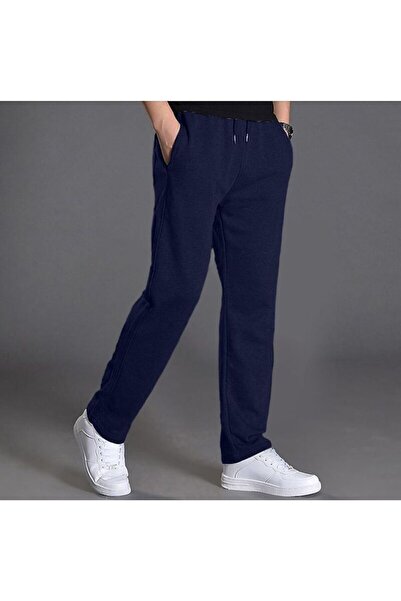 FİTGO Pantaloni de sport pentru bărbați, cu picior drept, bleumarin