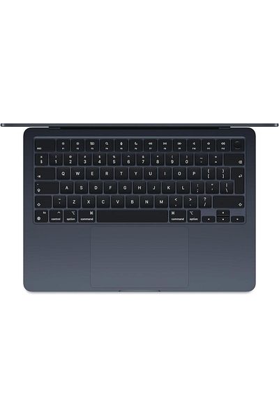Apple جهاز MacBook Air مقاس 13 بوصة مزود بشريحة Apple M2 مع وحدة معالجة مركزية 8 نواة ووحدة معالجة رسومية 8 نواة وذاكرة 16 جيجابايت وذاكرة تخزين 256 جيجابايت Midnight Eng Arb KB 2024