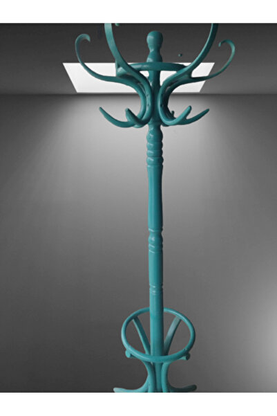 BENGİ TİCARET Askılık 18194 Bambu Model DEMONTE Turkuaz Renk Parlak Boya Şık ...