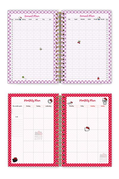 Victoria's Journals Спирален дневник Hello Kitty Secret 17x24 см