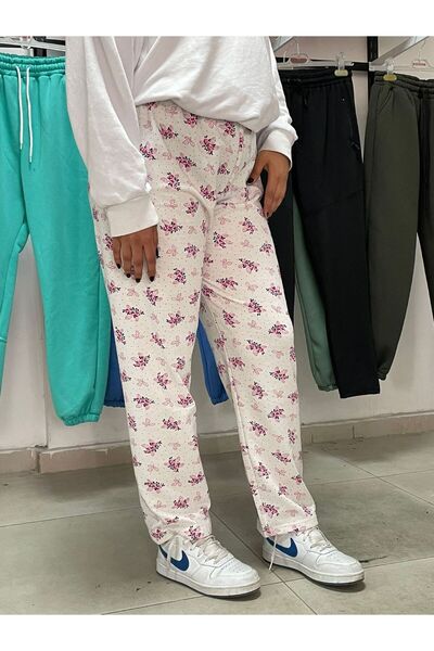 FİTGO Жіноча піжама з візерунком внизу