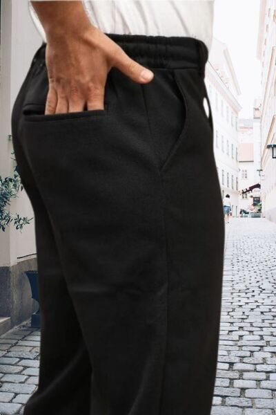 rlt relax time Men's King Pique Double Leg Belted Jogger Pants